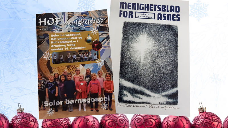 Les om advent og jul i Hof menighetsblad og Åsnes menighetsblad