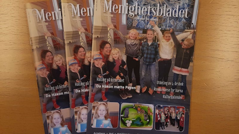 Første utgave av nytt felles Menighetsblad for Hof og Åsnes.