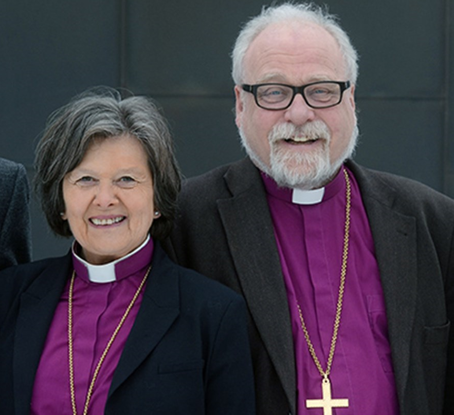 Preses biskop Helga Haugland Byfuglien og biskop Atle Sommerfeldt.
