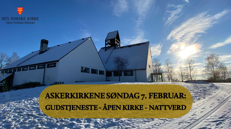 Holmen kirke åpner dørene og inviterer til nattverd på søndag. Foto: Jørgen Svartvasmo /Asker kirkelige fellesråd