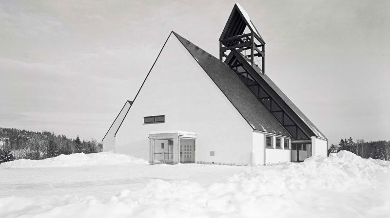 Holmen kirke, 1965.