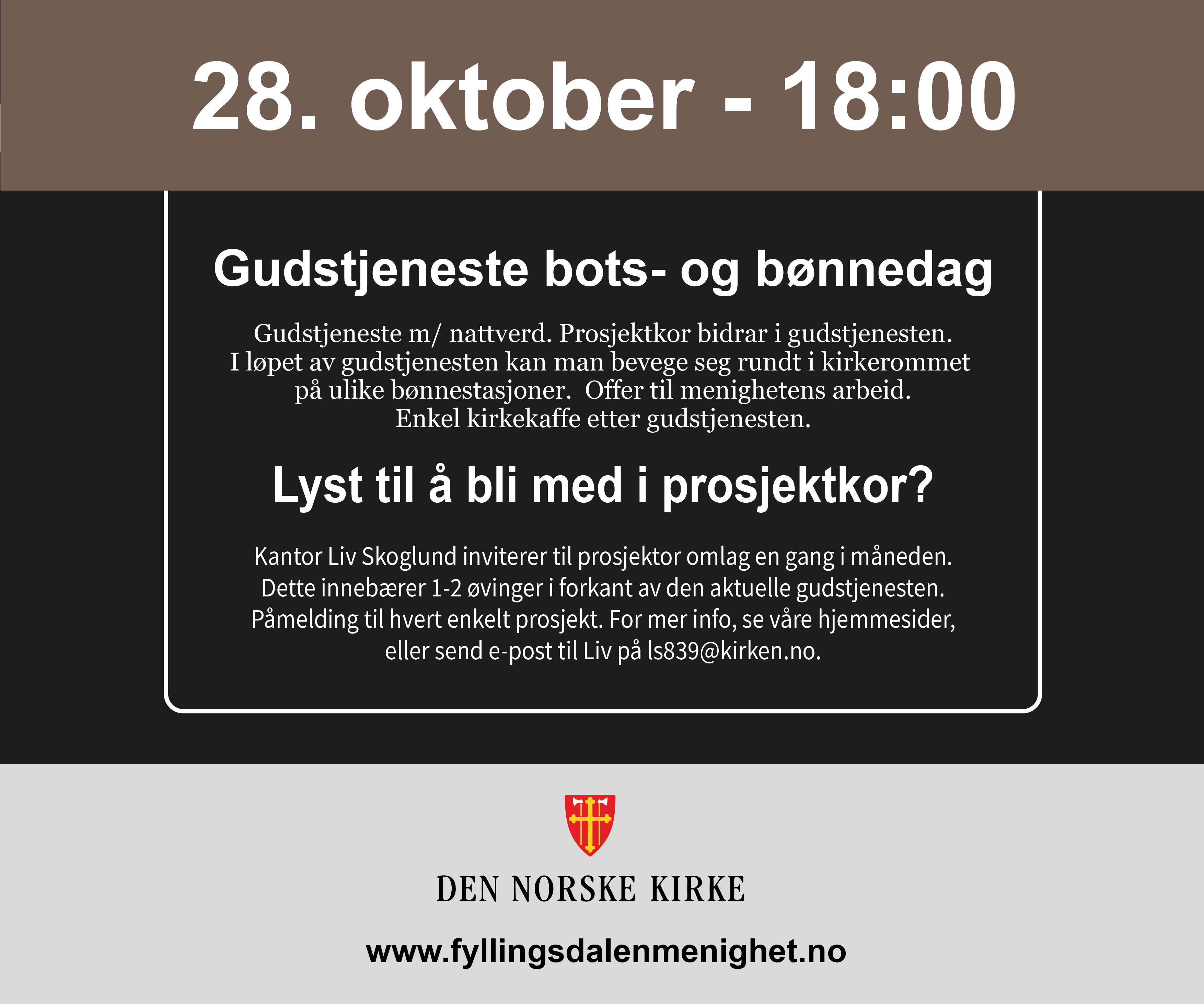 Plakat bots og bønnedag