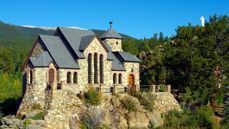 St. Catherine of Siena Chapel, Allenspark, Colorado, USA. Foto ved Michael P. Goad.
