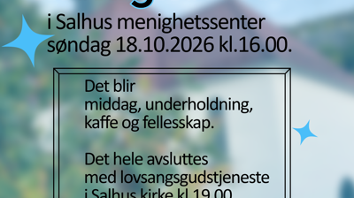 Velkommen til menigehtsfest 18.10.2026!