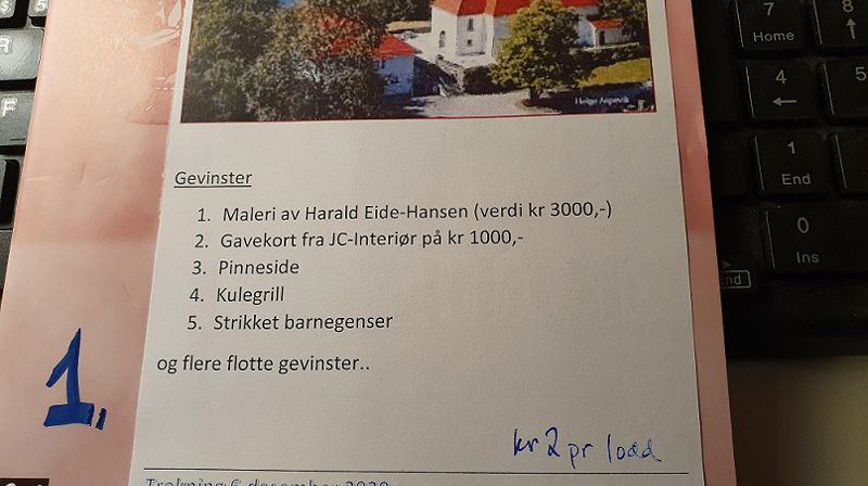 Få loddbok til Høstbasaren!