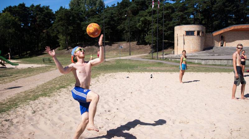Foto: Birk Øren - volleyballturnering på utenlandstur