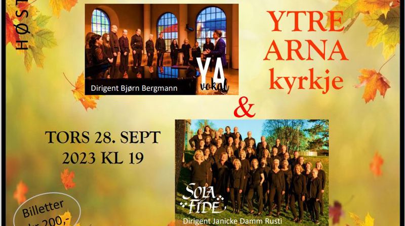 Konsert med Ytre Arna vokal og Sola Fide