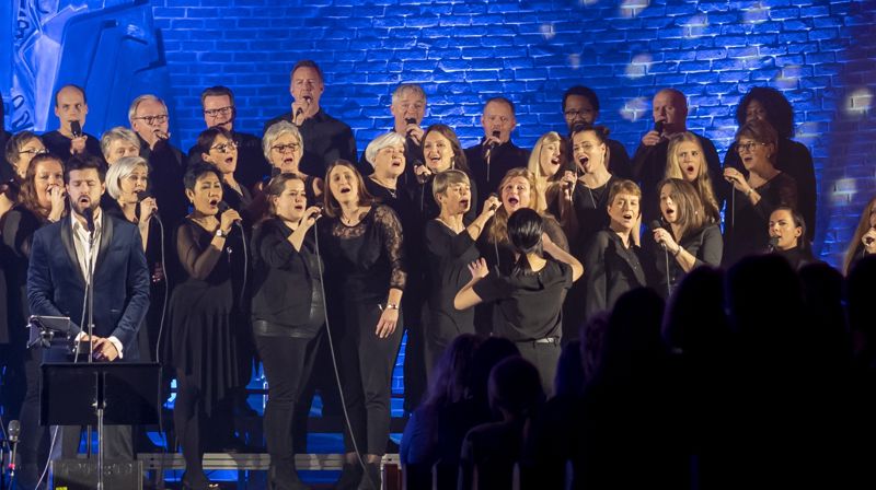 Åssiden menighets største kor: Drammen International Gospel Choir