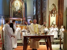 Evangelieprosesjon pinsedag 2018 i Bragernes kirke
