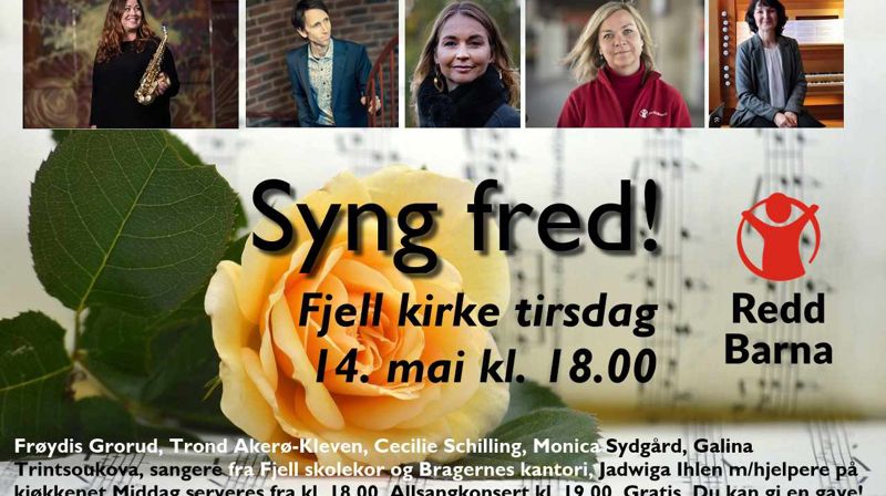 Syng fred med Frøydis Grorud, Cecilie Schilling og Fjell skolekor