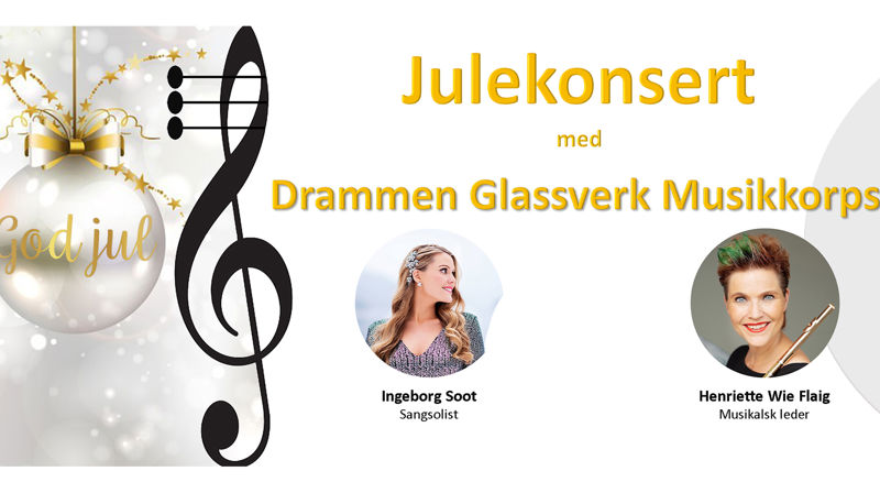 Førjulskonsert med Drammen Glassverks musikkorps