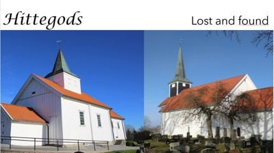 Bilde av Enebakk og Mari kirker.