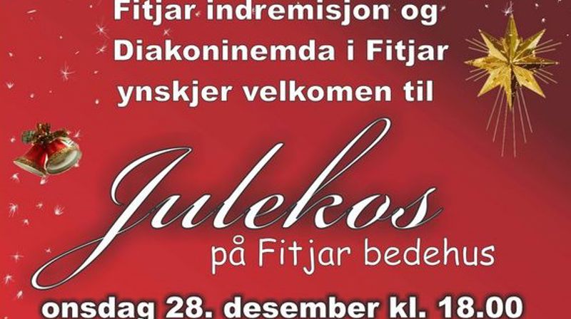 Julekos 28. desember kl. 18 på Fitjar bedehus
