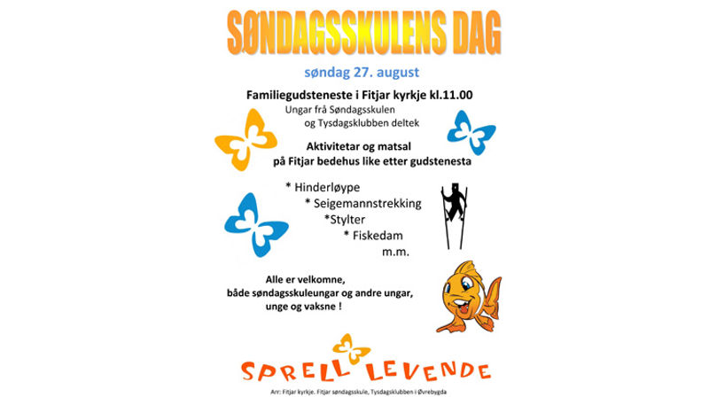 Familiegudsteneste - Søndagsskulens dag