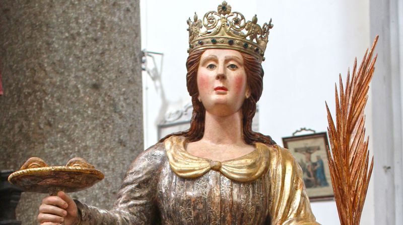 Statue av Santa Lucia. Foto: Wikimedia Comons