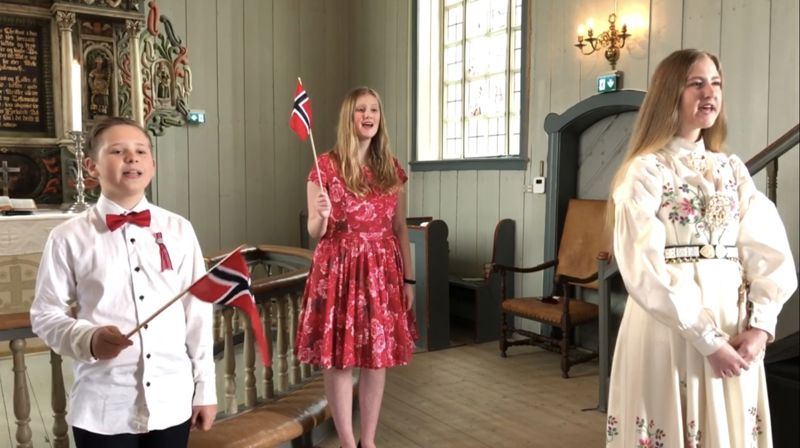 17.-mai-sending fra Gjerdrum kirke