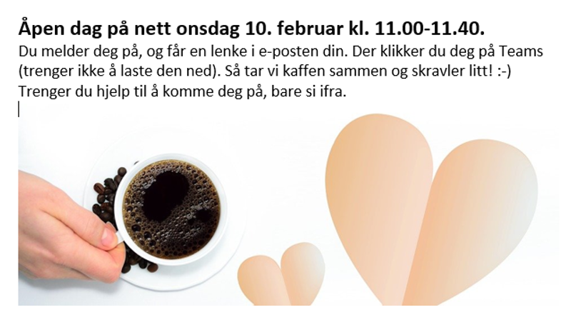 Åpen dag på nett 10. februar