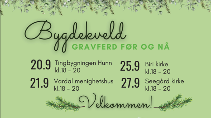 Bygdekvelder - Gravferd før og nå