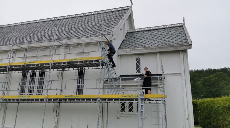 Oppussing på sandstad kirke