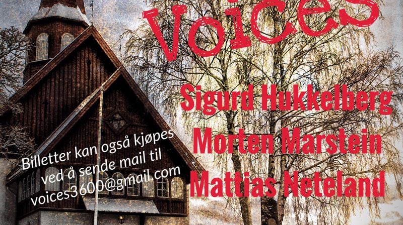 Voices har konsert i Hedenstad kirke, fredag 30. november kl. 19:00 og lørdag 1. desember kl. 19:30.