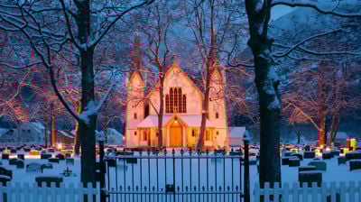 Bilete av Hauge kyrkje