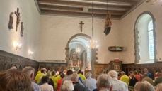 Fra gudstjeneste sommeren 2024. Foto: Kristina Hvarnes Andersen