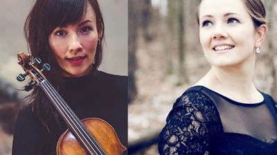Sara Övinge, fiolin, og Frida Fredrikke Waaler Wærvågen, cello, kommer til Larvik kirke 11. juli.