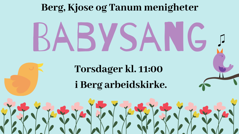 Babysanglogo for Tanum, Kjose og Berg.