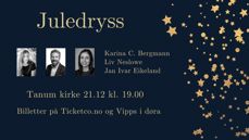 Trioen i Juledryss er Liv Neslowe, Jan Ivar Eikeland og Karina Cecilie Bergmann.