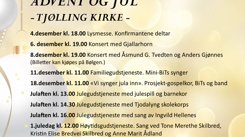 Advent og jul i Tjølling 2022