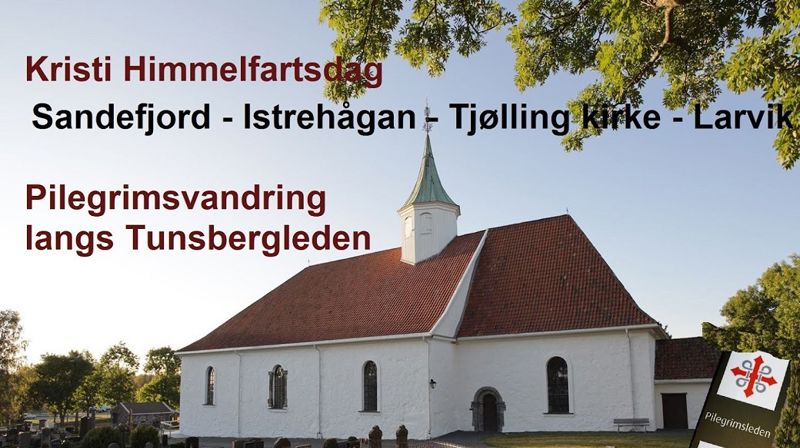 Det blir pilegrimsmesse i Tjølling kirke 18. mai kl. 15:00.