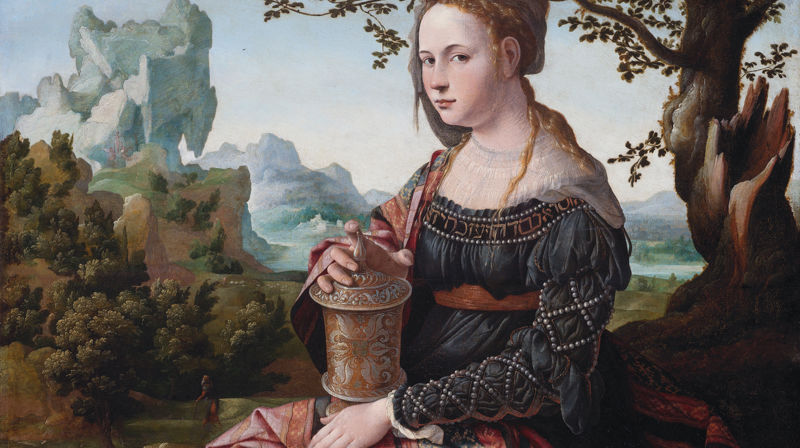 Maria Magdalena med alabasterkrukken, Jan van Scorel, Public domain, via Wikimedia Commons