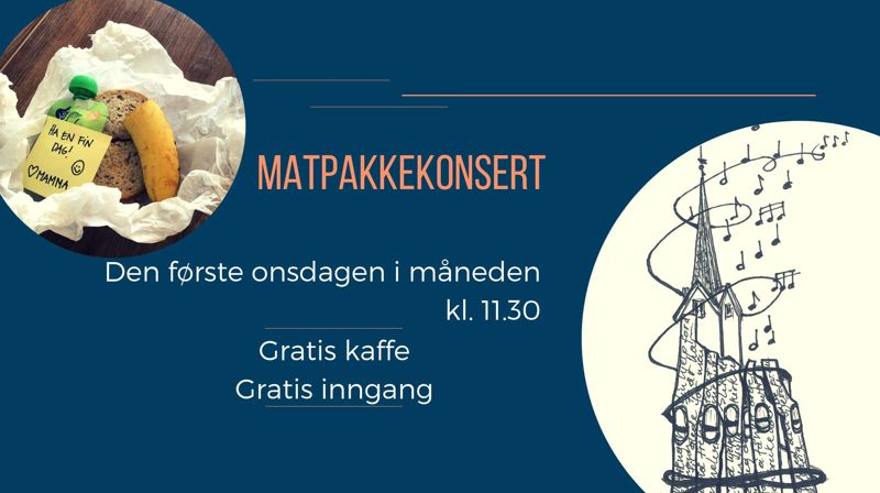 Matpakkekonsert onsdag 7. februar 2024  i Hommelvik kirke!