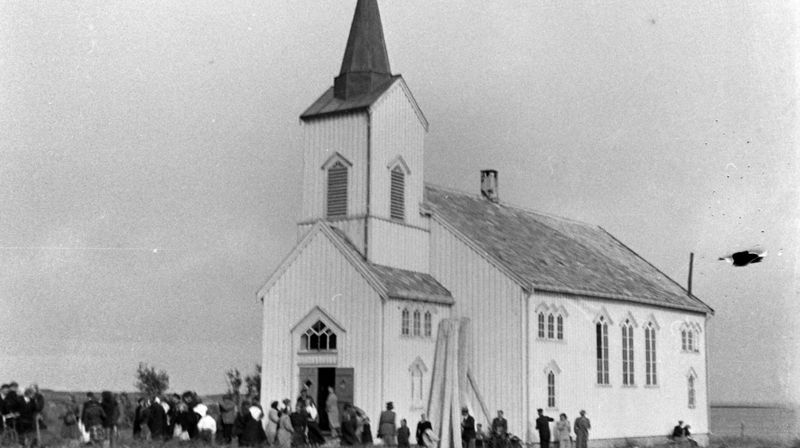 Kistrand kirke. Foto: Skjegstad, Adolf/Anno Domkirkeodden