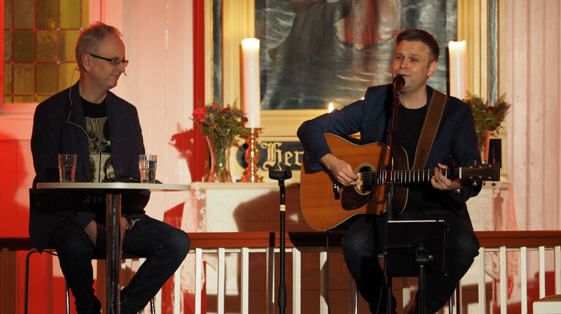 Henrik Syse og Christian Ingebrigtsen i Honningsvåg kirke januar 2019. Foto: Niels Westphal
