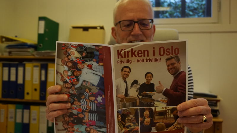 Assisterende kirkeverge Tore N. Forset er fornøyd med 2018-utgaven av Kirken i Oslo.