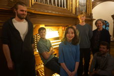 Orgelskolen inviterte til konsert og mestermøte i Sofienberg kirke under orgelfestivalen. Til høyre "orgelmester" Inger-Lise Ulsrud og orgellærer Kristoffer Myhre Eng.