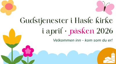 Gudstjenester i april + påsken 2026