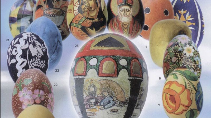Utstilling av "All verdens egg" i Holmlia kirke