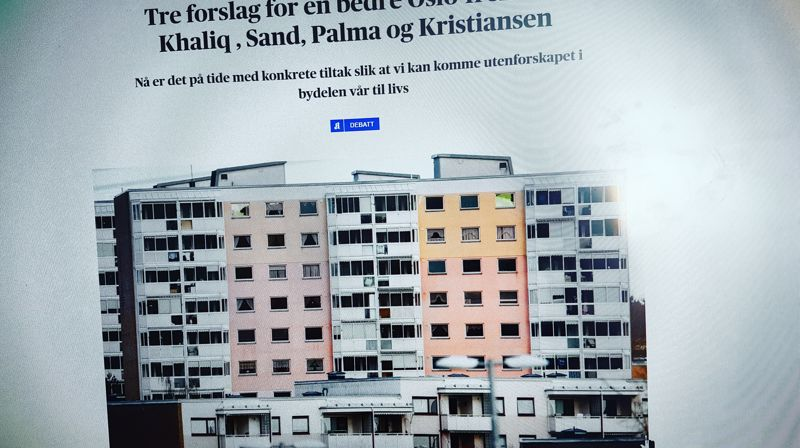 Tre forslag for en bedre Oslo-fremtid - Aftenposten artikel om barnefattigdom i bydelen vår.