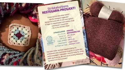 Strikkekaféens restegarn-prosjekt!