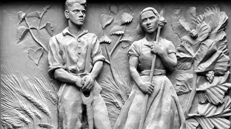 «Salige er de fredsommelige» – fra Oslo domkirkes bronsedører av Dagfin Werenskiold