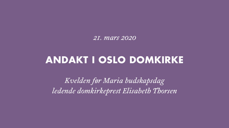 Musikkandakt i Oslo domkirke: «I koronaens tid»