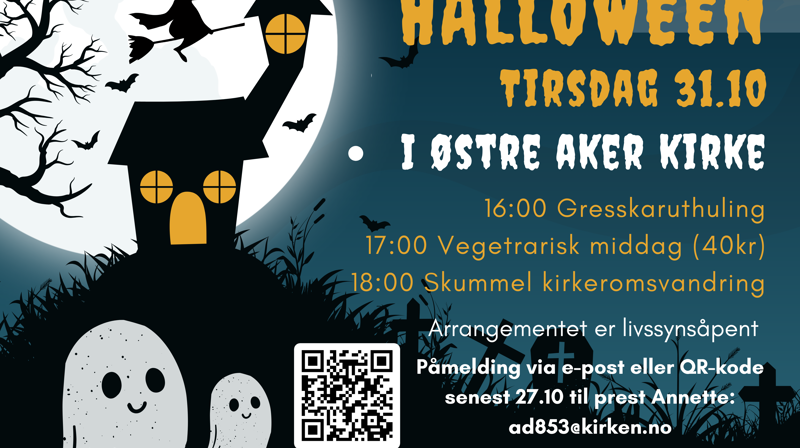 Halloween i Østre Aker kirke 31.oktober