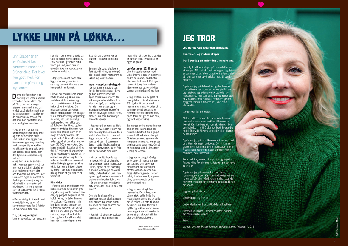 Julemagasin 2015 Lykke Linn