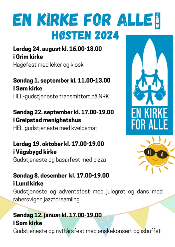 Program En kirke for alle" høsten 2024