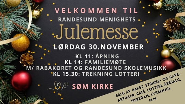 Plakat for Julemesse 30.11.24