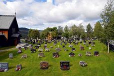 Deler av kirkegården, Hedalen