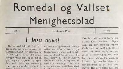 Menighetsblad for Romedal og Vallset