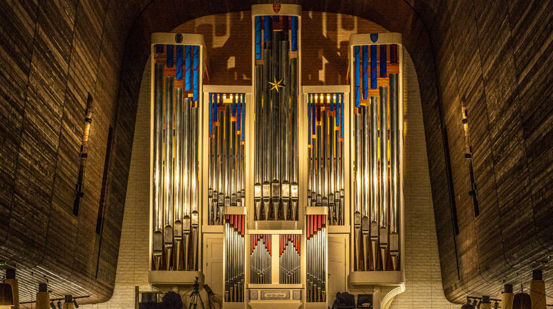 Orgelet i Steinkjer kirke. Foto©Per Ivar Nicolaisen